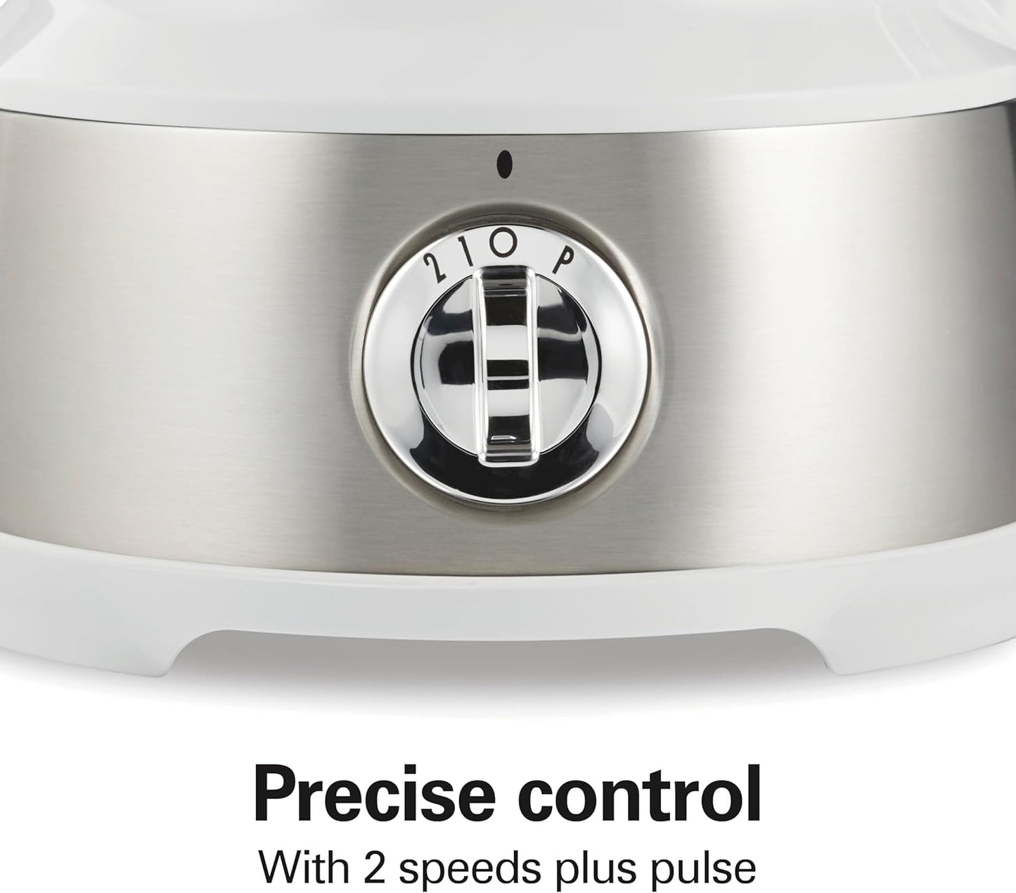 Hamilton Beach Food Processor & Vegetable Chopper for Slicing, Shredding, Mincing, and Puree, 10 Cups + Easy Clean Bowl Scraper, White and Stainless Steel (70733)