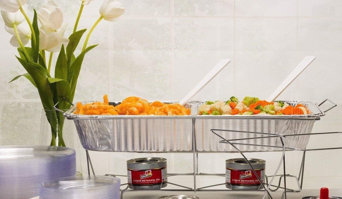Aluminum Deep Foil Pans Full Size, Large Disposable Roasting & Baking Pan, 21"x13" (20 Pack) Extra Heavy Duty Chafing Trays for Hotels, Restaurants, Caterers, Steam Table, Buffets & Bakeware