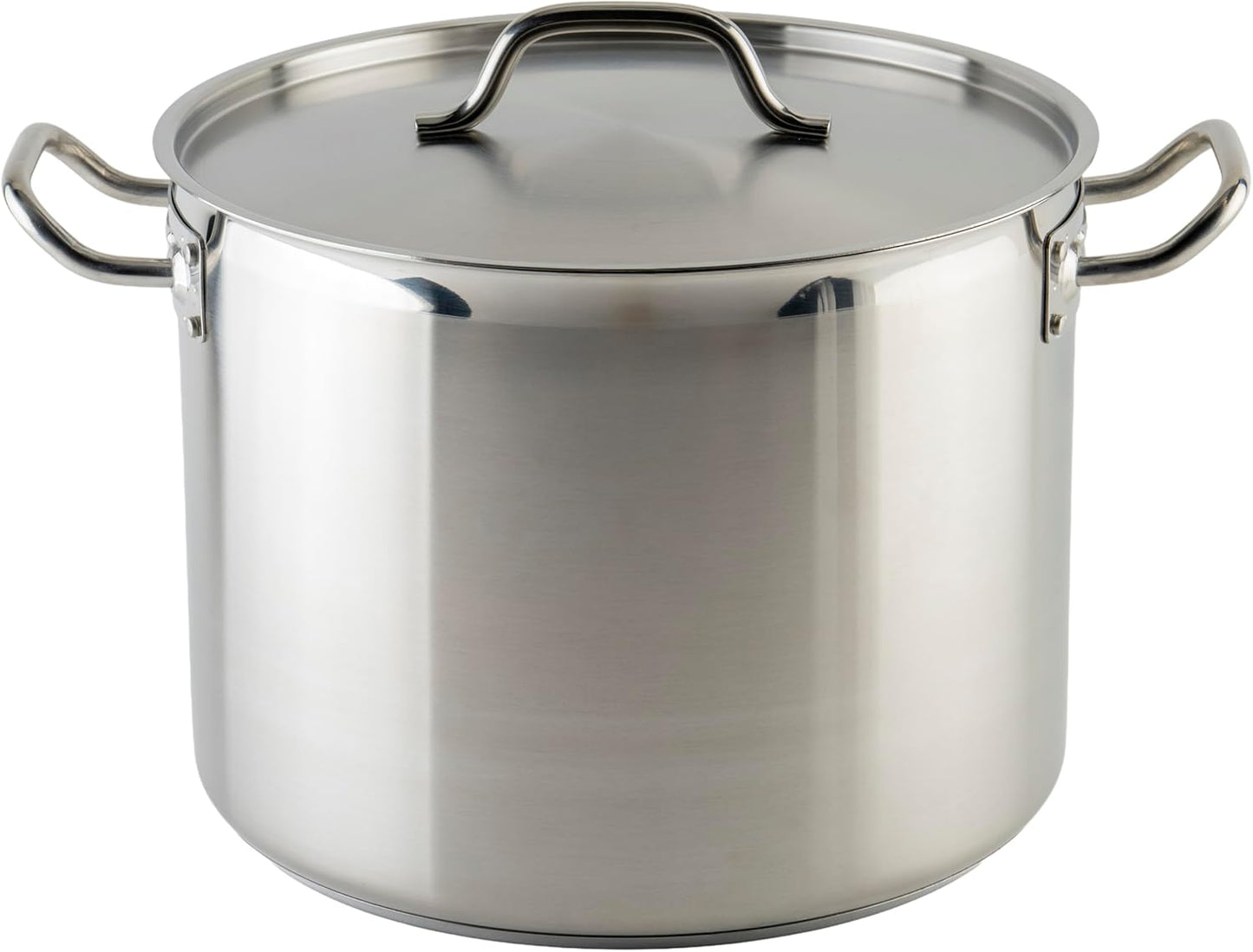 Winware Stainless Steel 24 Quart Stock Pot with Cover,Silver