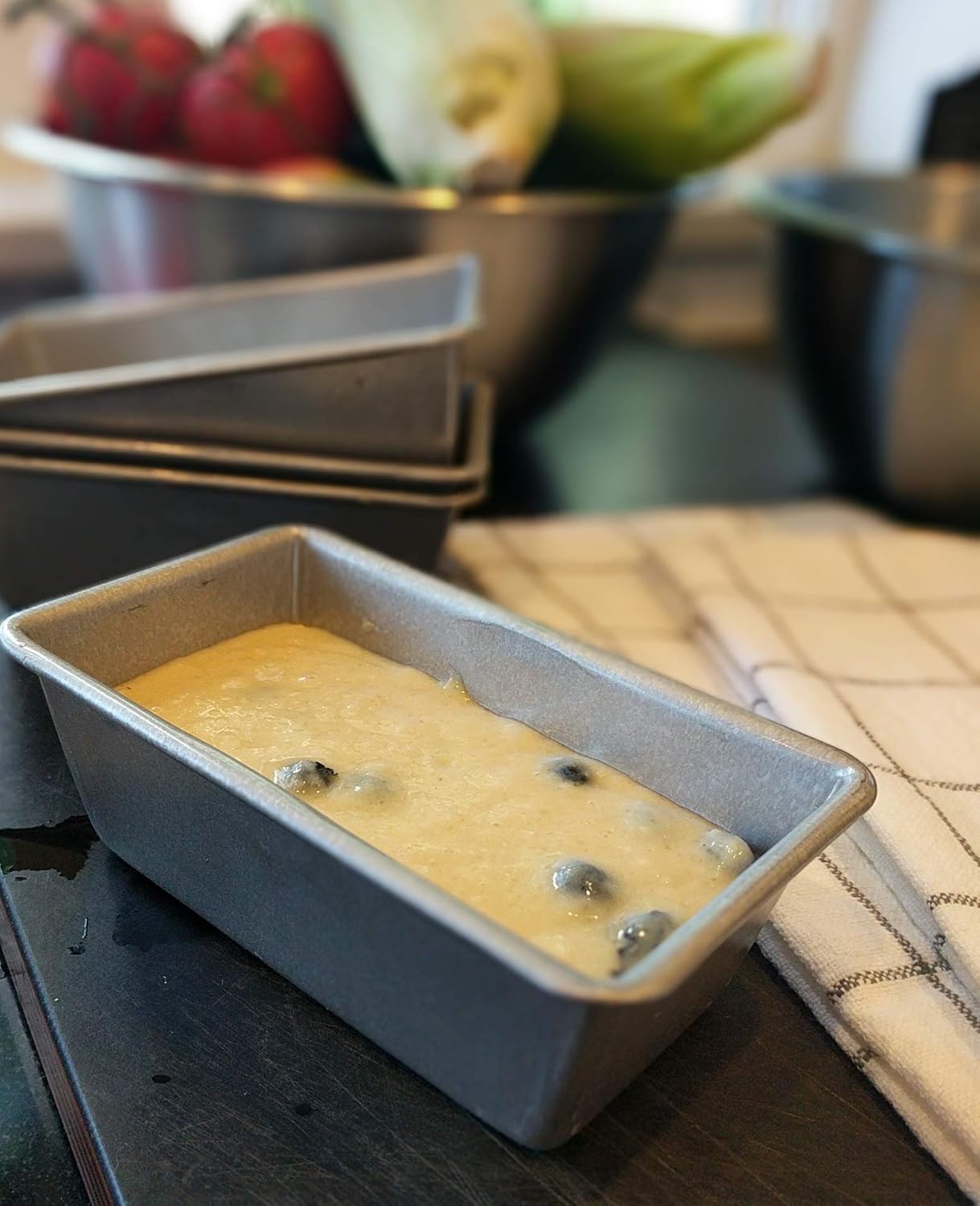 USA Pan Bakeware Nonstick Mini Loaf Pan, Set of 4, Aluminized Steel