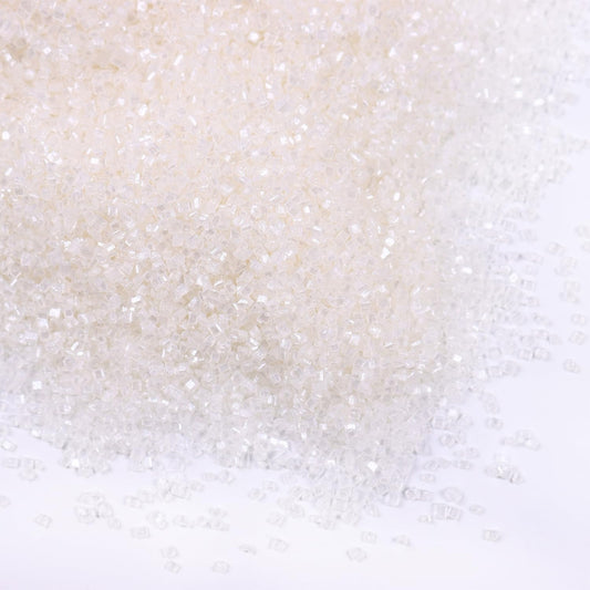Sanding Sugar Edible for Cakes Decorating White Sugar Sprinkles 5.3oz Sugar Crystals Cake Sprinkles for Baking Cupcakes Topper Cookies Ice Cream Topping