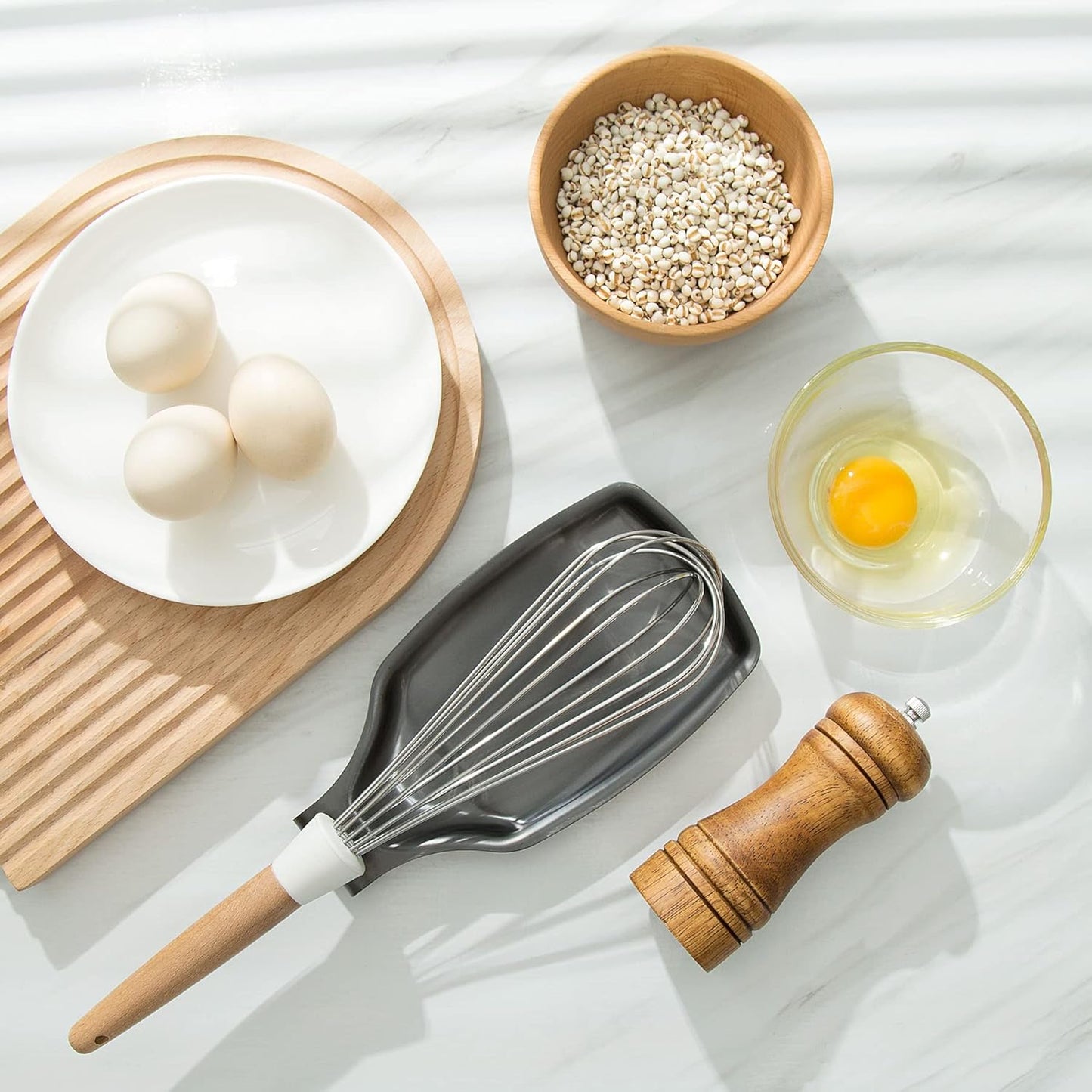 Kitchen Spoon Rest for Stove Top, Stainless Steel Utensil Spoon Holder, Black Spoon Rest, Brushed Finish, Dishwasher Safe - Stove Spoon Holder for Spatula, Spoons, Tongs, Ladles - Black