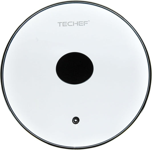 TECHEF 12 Inch Tempered Glass Lid – Lid for 12” Pans and Skillets – Steam Vent, Oven & Dishwasher Safe – Tempered Glass – Made in Korea