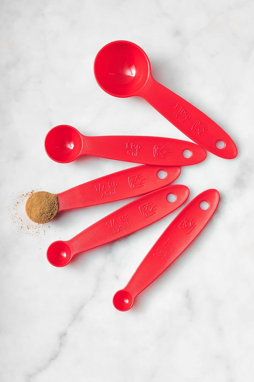 King Arthur Baking Company Lightweight Measuring Spoons, BPA-Free, PFAS-Free, 5-Piece Set