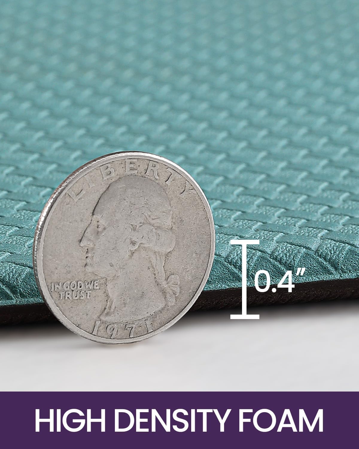 DEXI Kitchen Floor Mats Cushioned Anti Fatigue, 17x95, Long Standing Runner Rug Waterproof, Comfort Memory Foam Padded for Front Sink Laundry, Turquoise