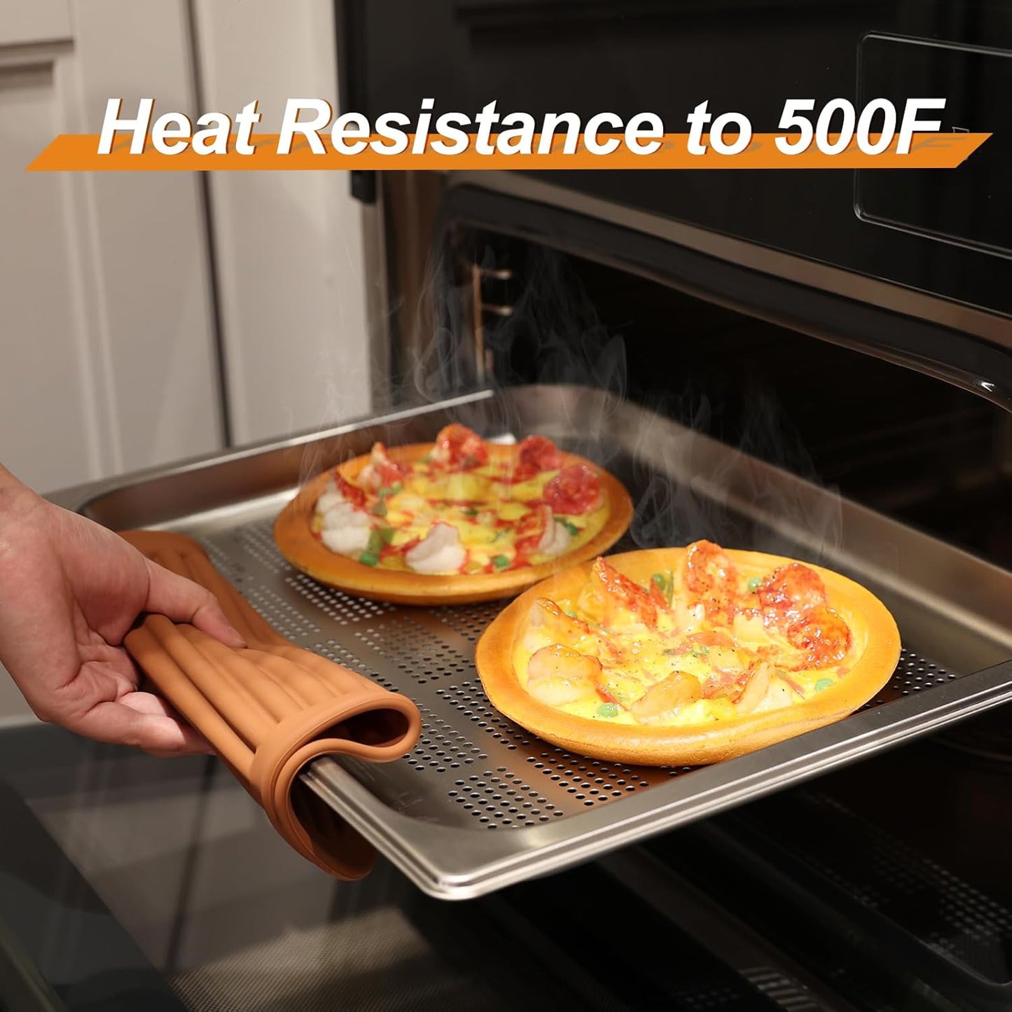 Joyhalo 4 Pack Silicone Trivets for Hot Pots and Pans,480℉ Heat Resistant Trivets for hot Dishes,Hot Pads for Countertop,Kitchen Potholders,Brown