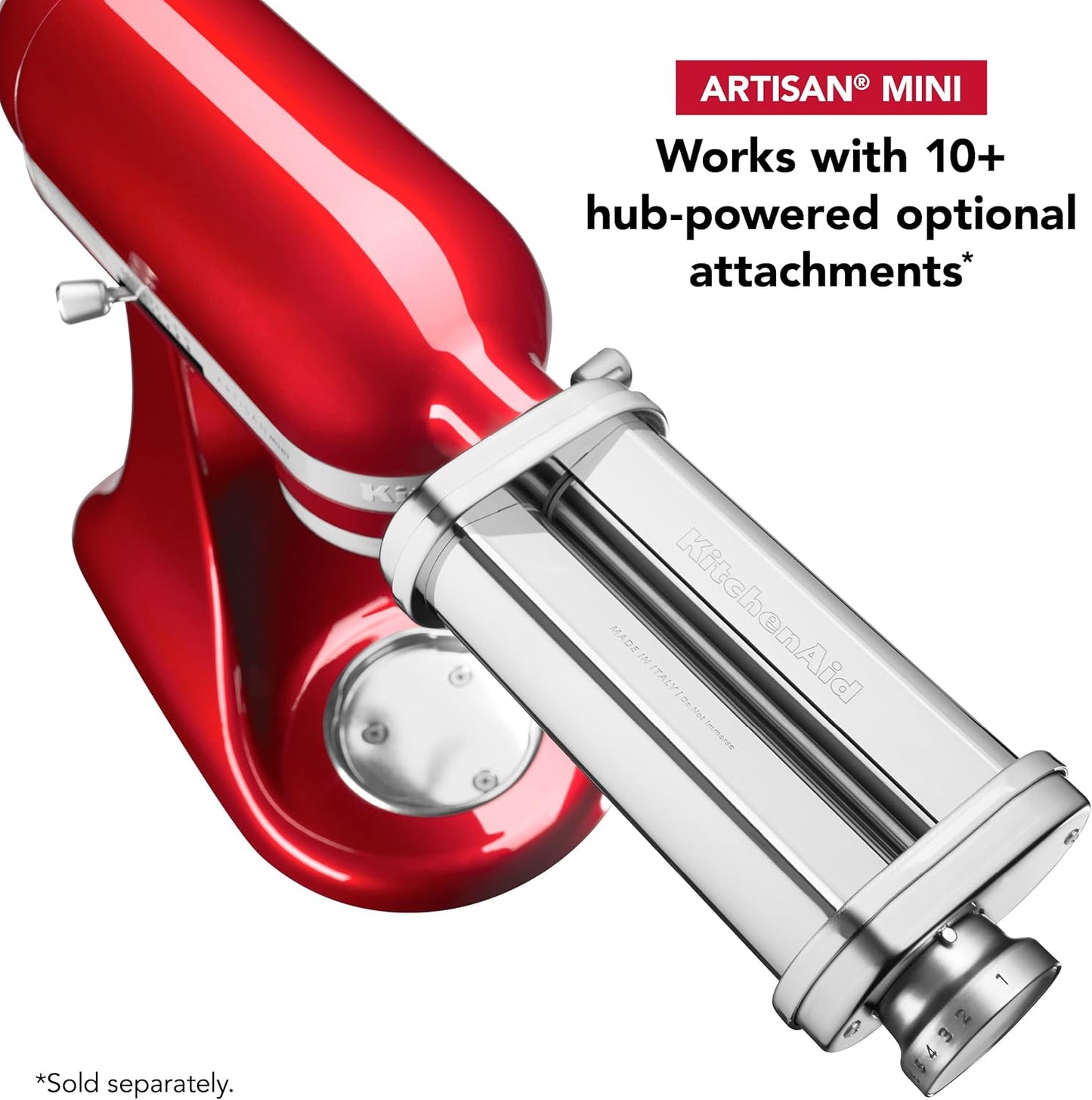 KitchenAid Artisan Mini 3.5 Quart Tilt-Head Stand Mixer - KSM3316X - Candy Apple Red
