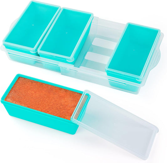 Gemice BPA-Free Silicone Freezer Molds with Base, Individual 4-Pack 2-Cup Portion Soup Cubes Freezer Tray with Lids for Food Storage, Oven & Dishwasher Safe, Silicone Freezer Containers for Meal Prep