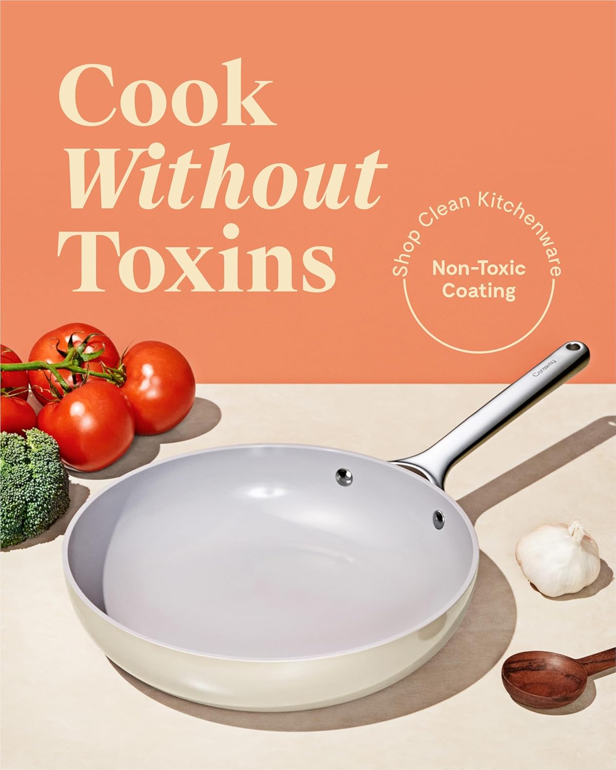 Caraway Nonstick Ceramic Mini Fry Pan (1.05 qt, 8") - Non Toxic, PTFE & PFOA Free - Oven Safe & Compatible with All Stovetops (Gas, Electric & Induction) - Navy