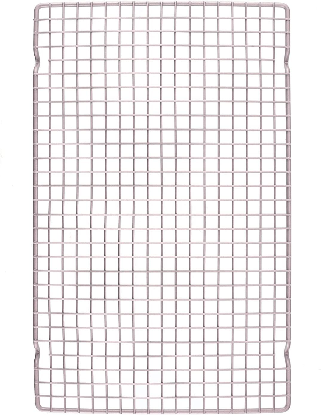 CHEFMADE Baking and Cooling Rack, 16.3-Inch Non-Stick Bold-Grid Design Rectangle Wire Rack for Oven Baking (Champagne Gold)