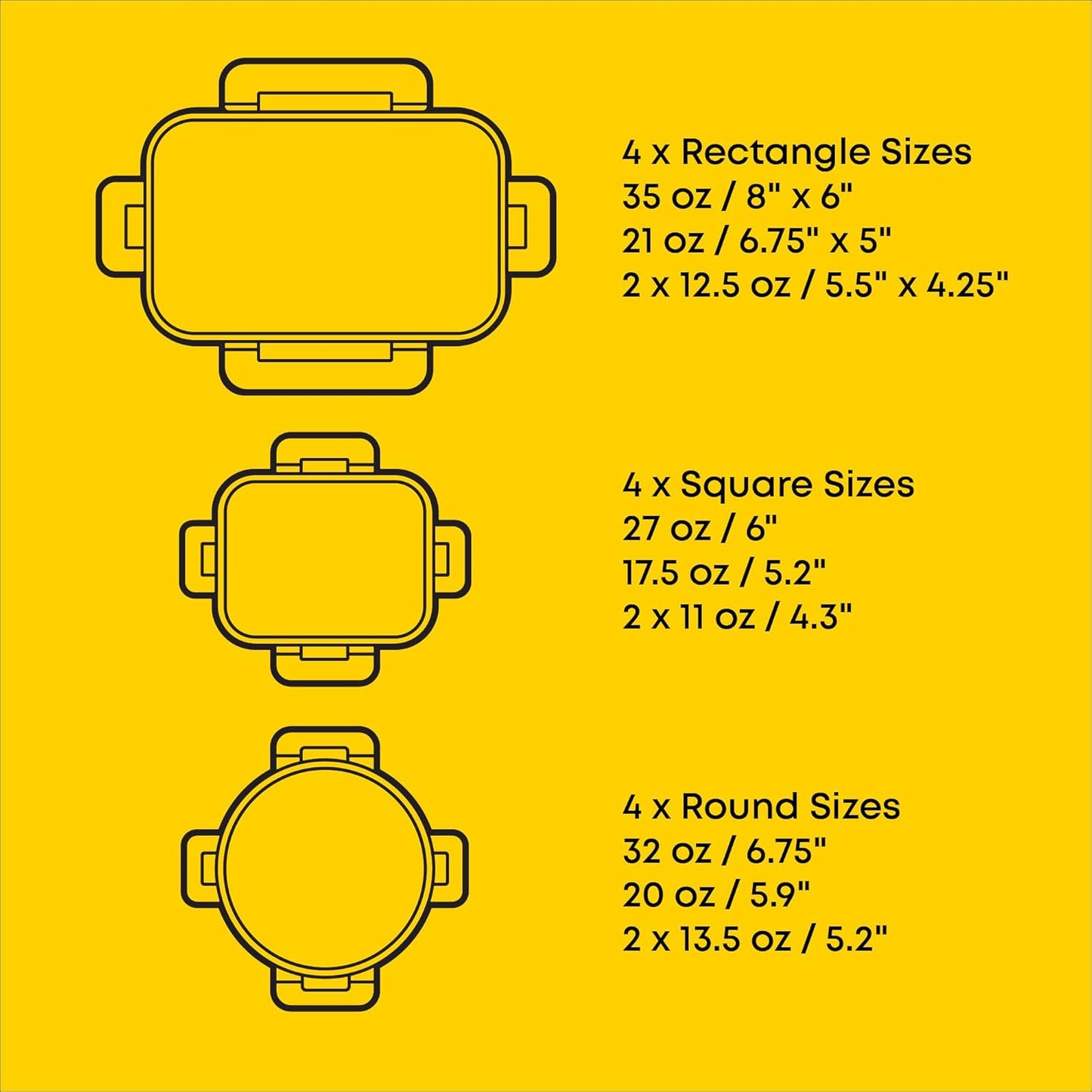 JoyJolt 24pc Borosilicate Glass Storage Containers with Lids | 12 Airtight/Freezer Safe Food Storage Containers for Pantry and Kitchen | Meal Prep Container for Lunch | Glass Tupperware Set