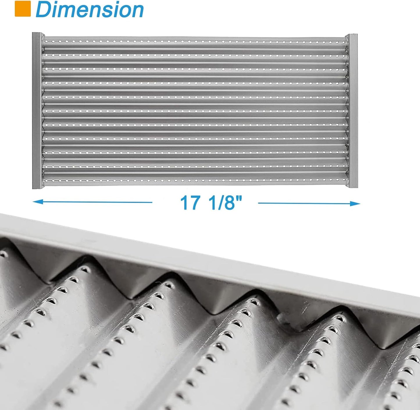 G362-2100-W1 Grill Replacement Kit for Charbroil TRU-Infrared 463642316 463644220 463632320 463675016 463644220 463245518, Grill Grate, Heat Plates and Burner Kit for Charbroil 466642416