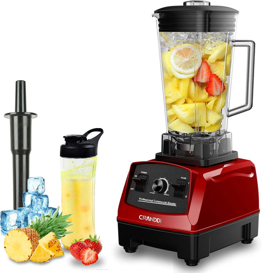 CRANDDI Professional Blender,1500 Watt Commercial Blenders for Kitchen with 70oz Capacity and Self-Cleaning, Classic Blenders for Shakes and Smoothies, Build-in Pulse, YL-010-R