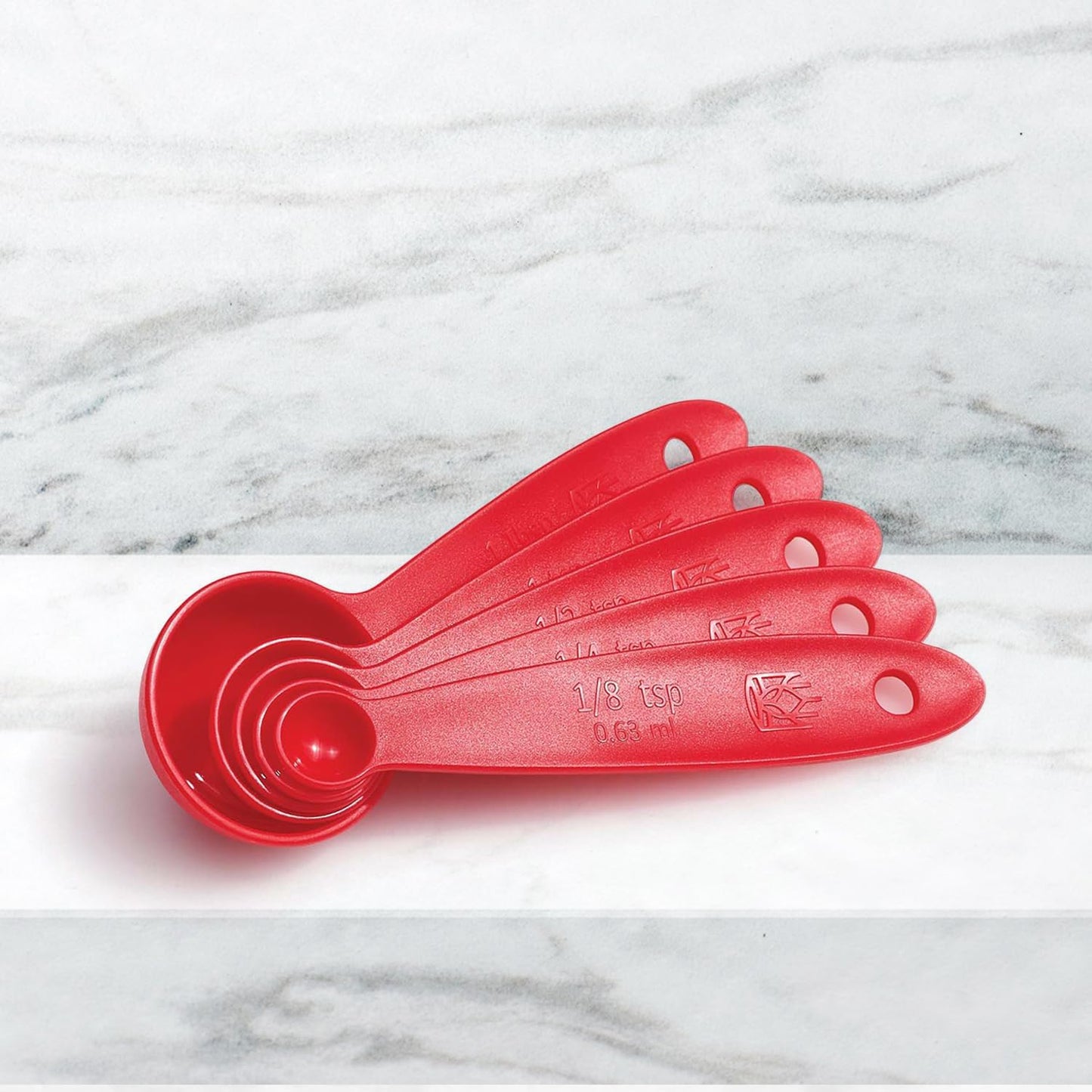 King Arthur Baking Company Lightweight Measuring Spoons, BPA-Free, PFAS-Free, 5-Piece Set