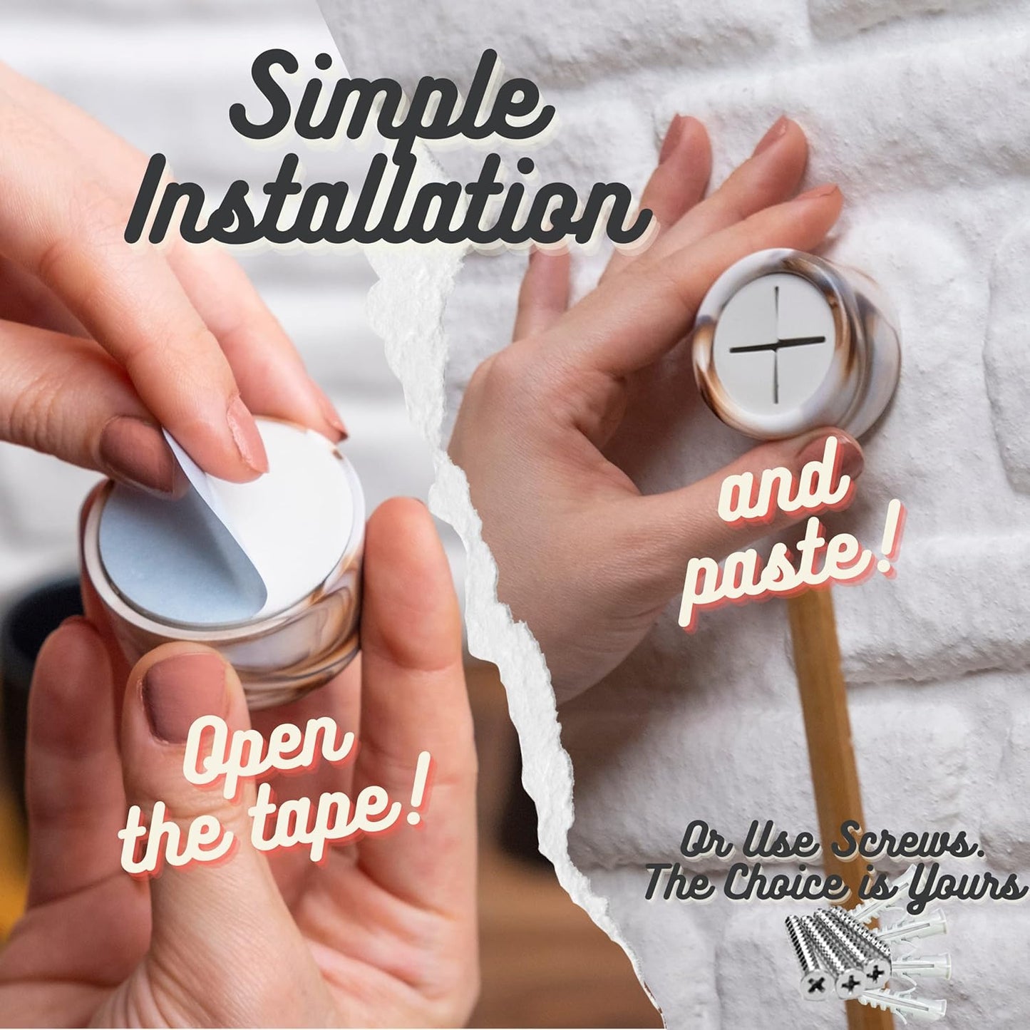 HEFA Towel Hooks, Dish & Hand Towel Holder, Kitchen Organization 8 Pack Eco