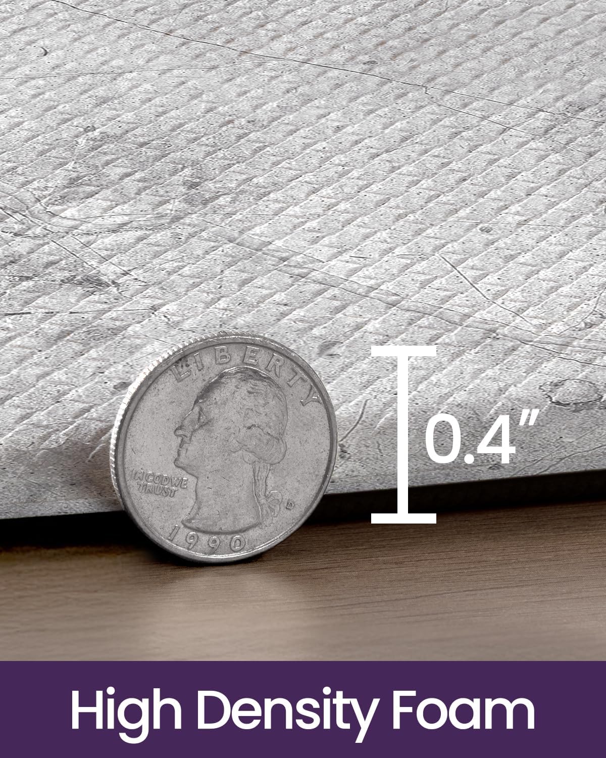 DEXI Kitchen Floor Mats Cushioned Anti Fatigue, 23x59 Large Wide Standing Comfort Runner Rug Waterproof, Marble Memory Foam Padded for Front Sink Laundry, Light Grey