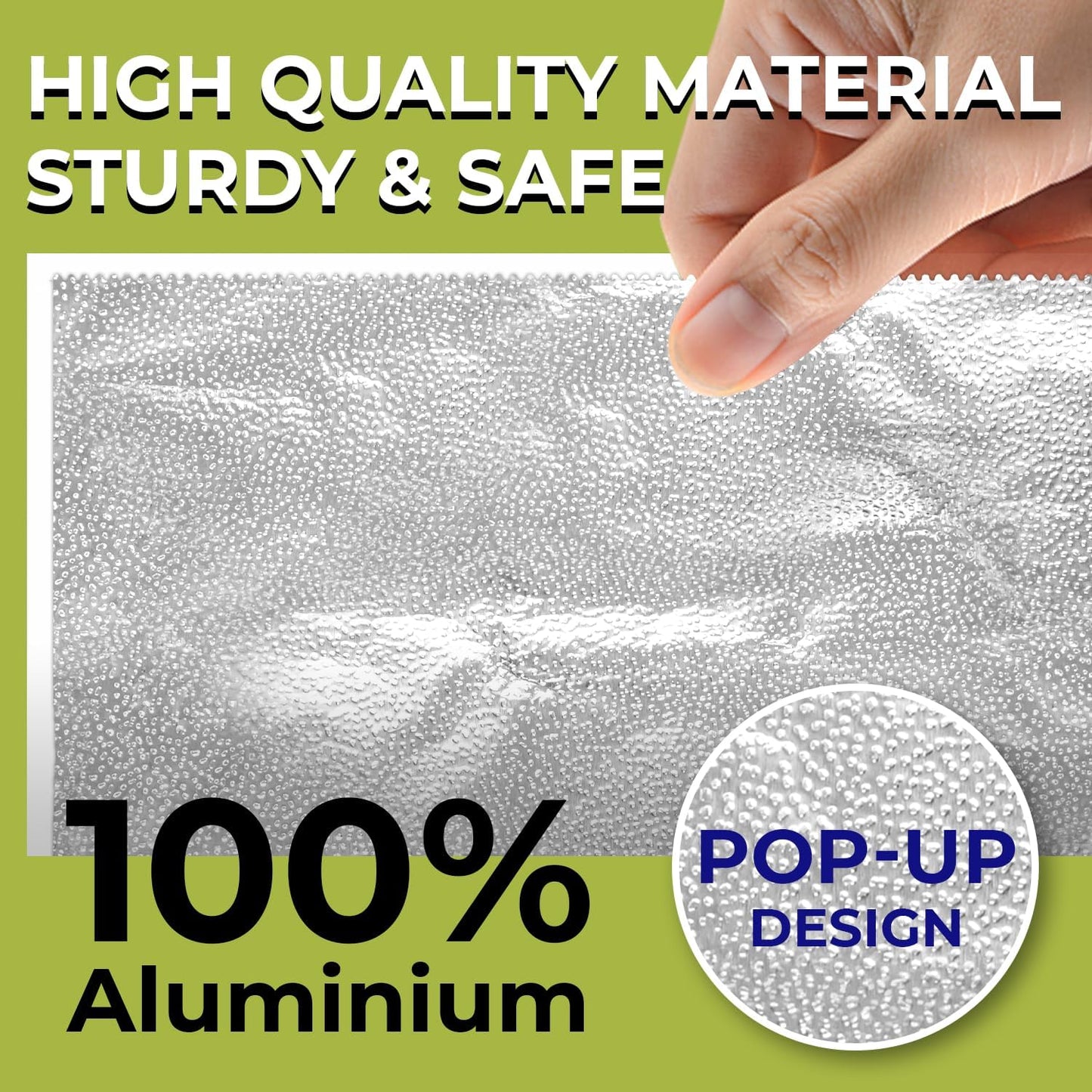 200 Pre-Cut Aluminum Foil Sheets, 9" x 10.75" Pop-Up Foil Sheets for Restaurant Use, Disposable Food Wrapping for Burritos, Hot Dogs, and Sandwiches