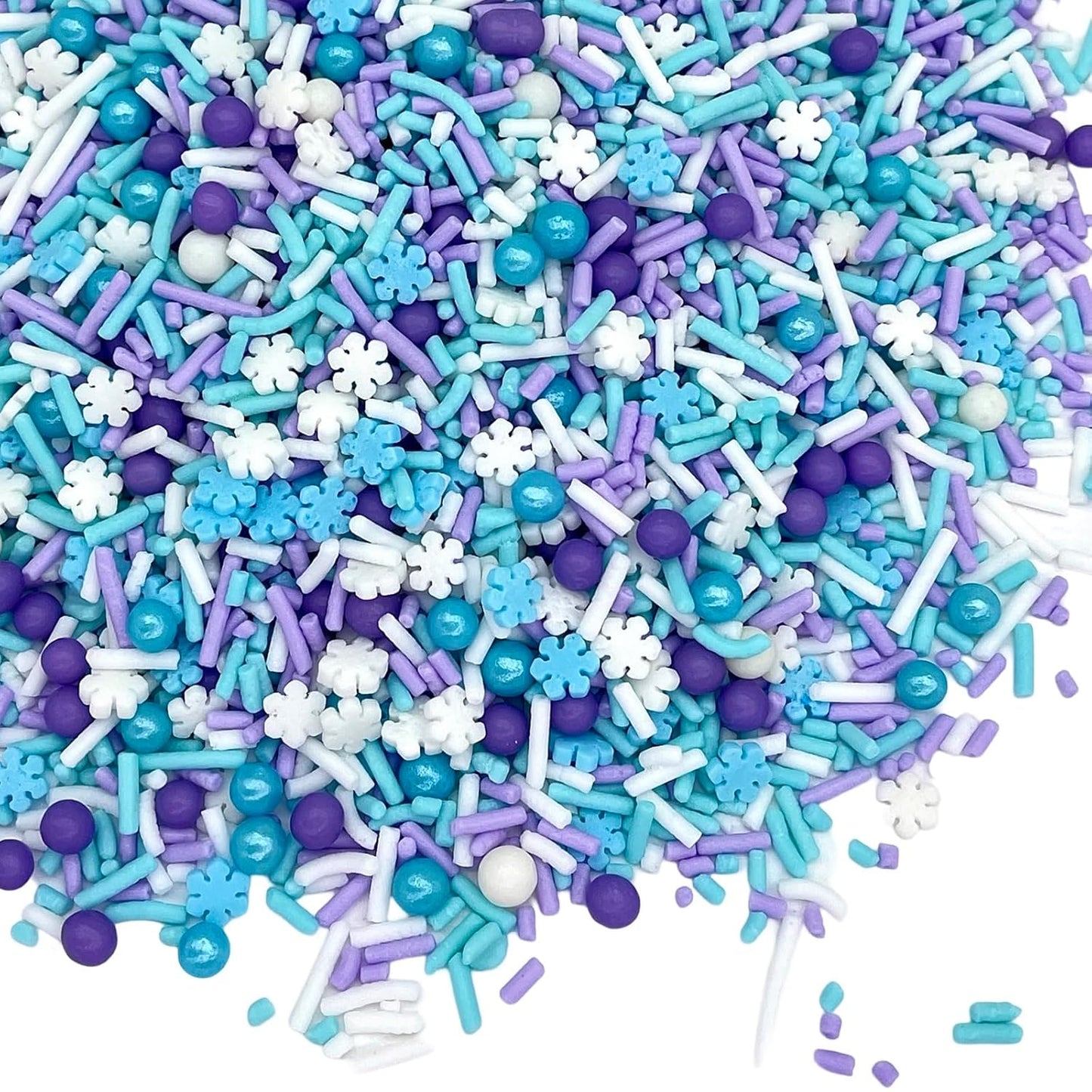Sprinkles | Frozen in Sugar Sprinkle Mix | Blue Sprinkles | Confetti Sprinkles | Metallic Sprinkles | Snowflake Sprinkles | Cake Sprinkles (Pink purple blue)
