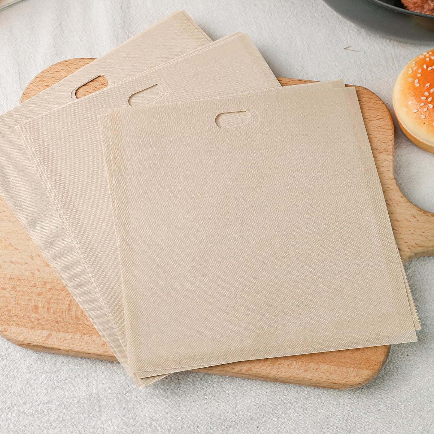 VGOODALL 6 Pack Reusable Toaster Bags, 3 Sizes Non Stick Heat Resistant Sandwich Bags Easy to Clean for Grilled Cheese Sandwiches