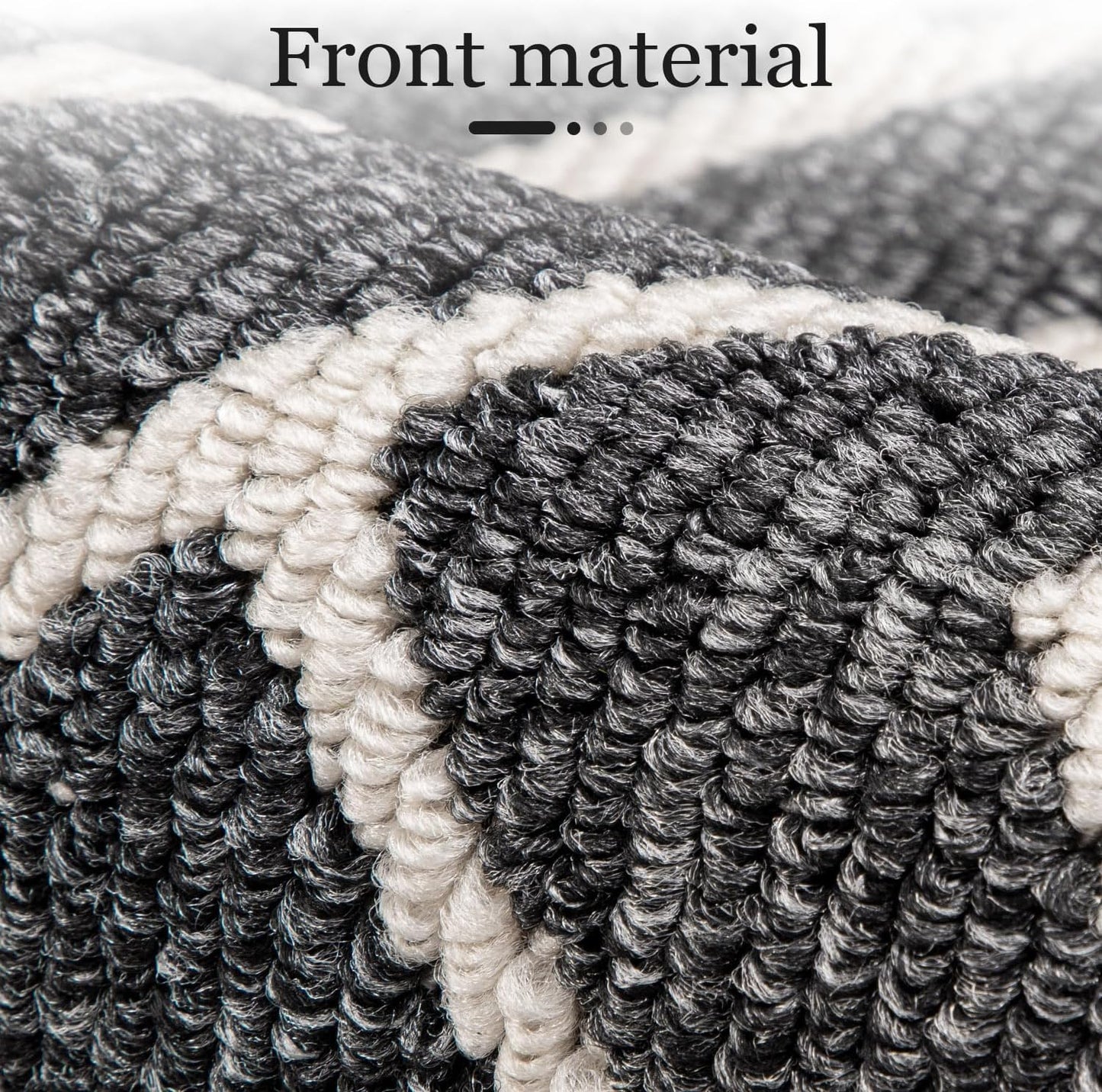 hicorfe Kitchen Rugs and Mats Sets,Super Absorbent Polypropylene Non-Slip Rug,Soft Comfort Floor Mat,Washable for Kitchen,Hallway,Office,Sink,Laundry(24" x 35",Black)