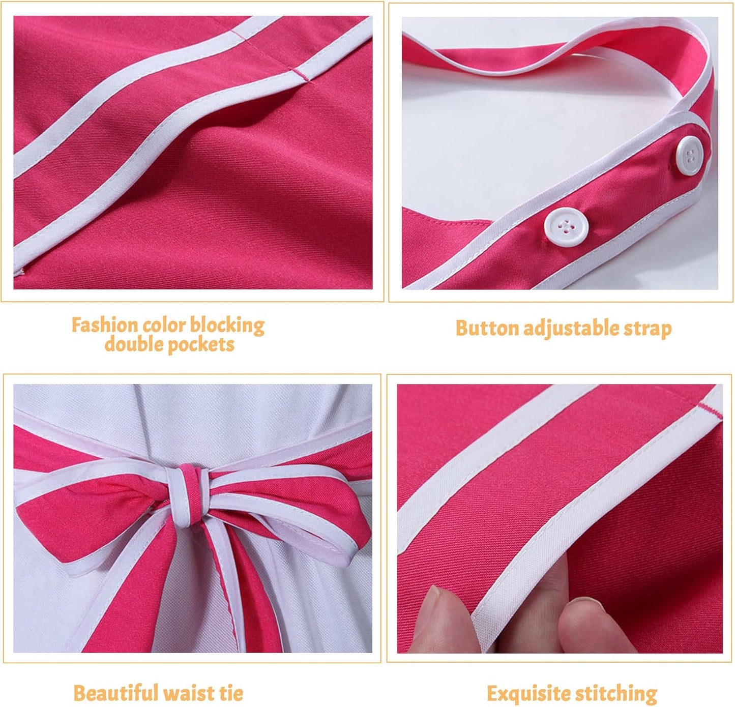 Personalized Custom Aprons Custom Adjustable Kitchen Cooking Aprons Hair Stylist Cafe Work Aprons For Men And Women