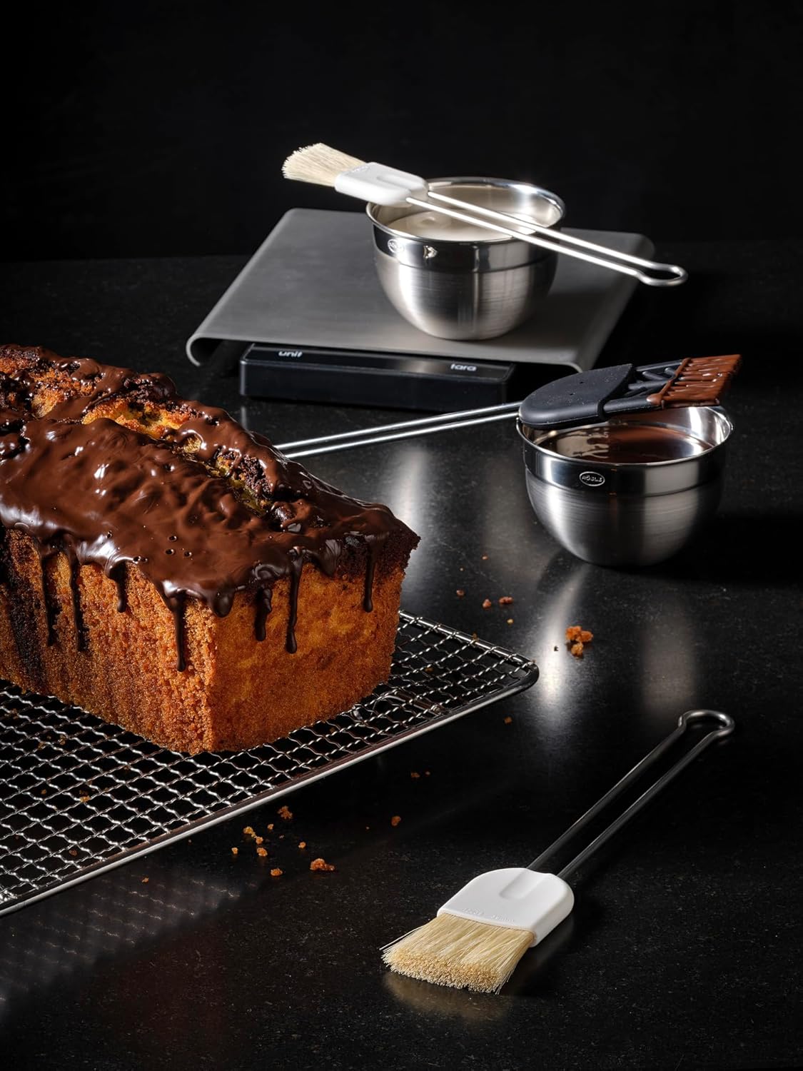 Rösle Natural Bristle Pastry Brush, 1.4-inch