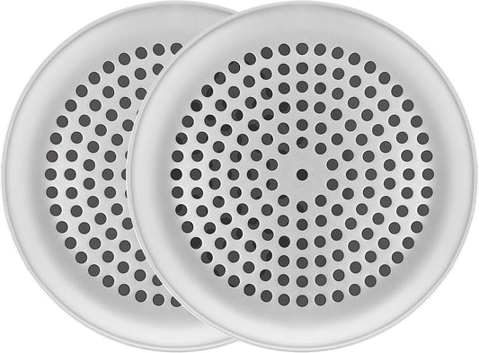 Fat Daddio's PZ-9SET Anodized Aluminum Pizza Pan, 9 Inch, Set of 2