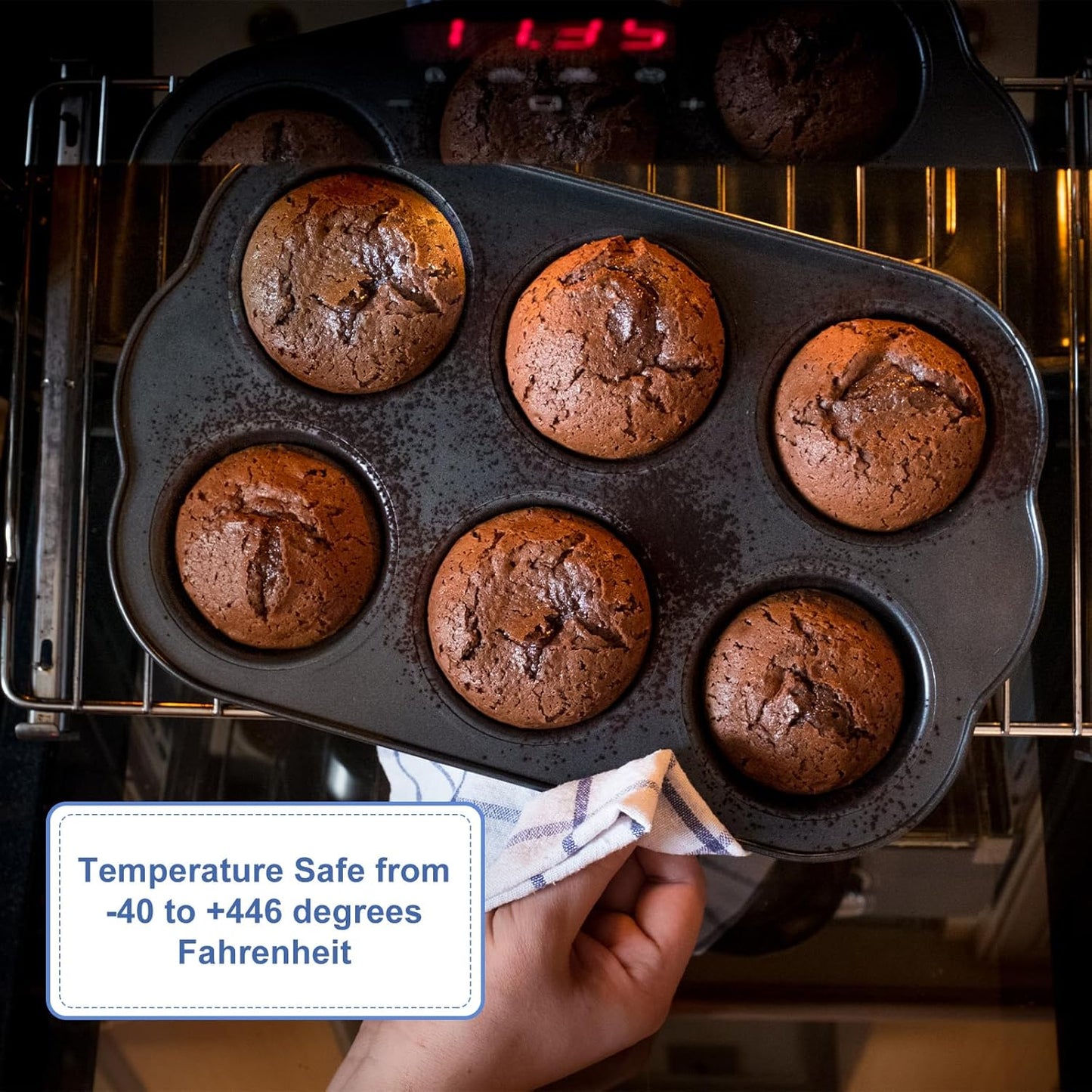 uxcell 2pcs Silicone Muffins Pan, 6 Cup Silicone Cupcake Pan Nonstick Baking Tray for Muffins, Cupcakes, Dishwasher Safe, Purple