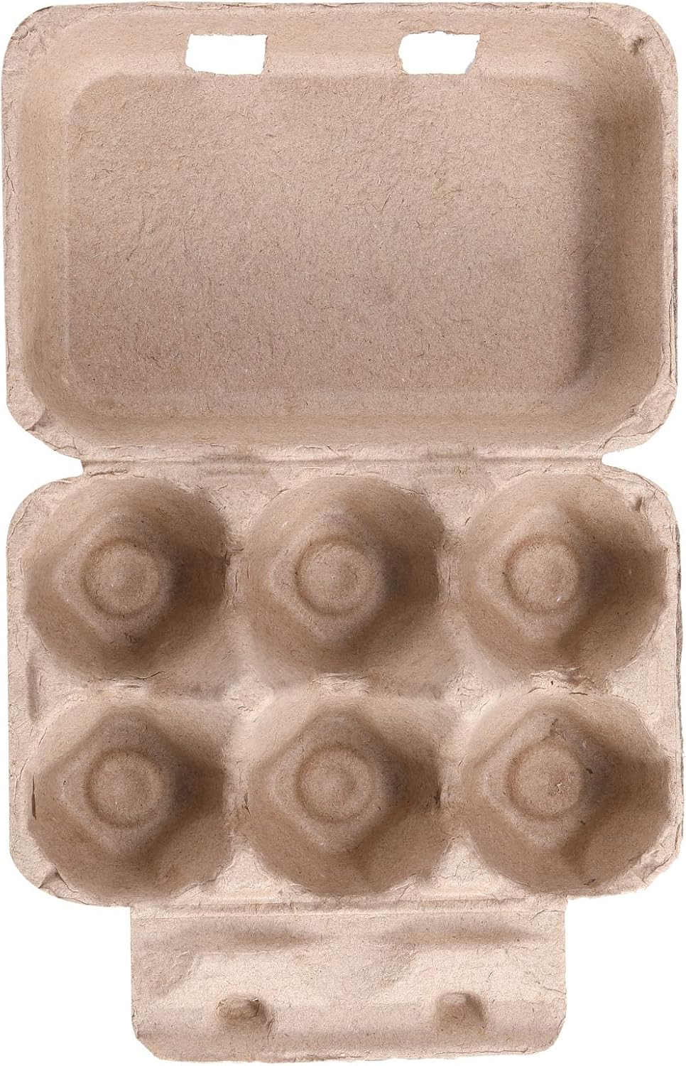Half Dozen Vintage Egg Cartons 25 Pack, Blank Natural Pulp 6 Count Carton for Chicken Eggs Reusable, Storage Tray Strong for Holds Up to Six 6 Egg Cardboard Paper Holder Container for Refrigerator