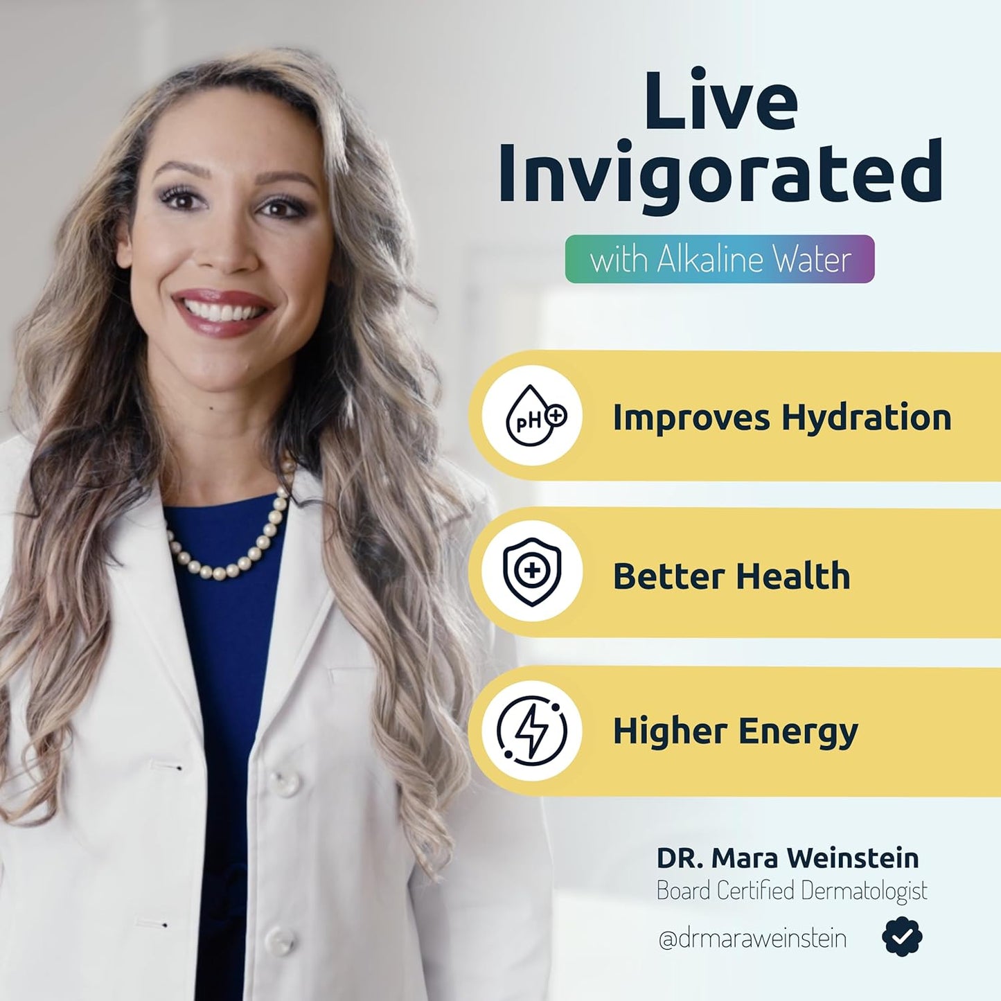 Invigorated Water pH ON-The-GO Alkaline Water Filter Pouch- Portable Alkaline Water Filtration System for Your Bottle, Pitcher, Jug, Container - High pH Water - Long-Life 105 Gallon/400 Litre (1-Pack)