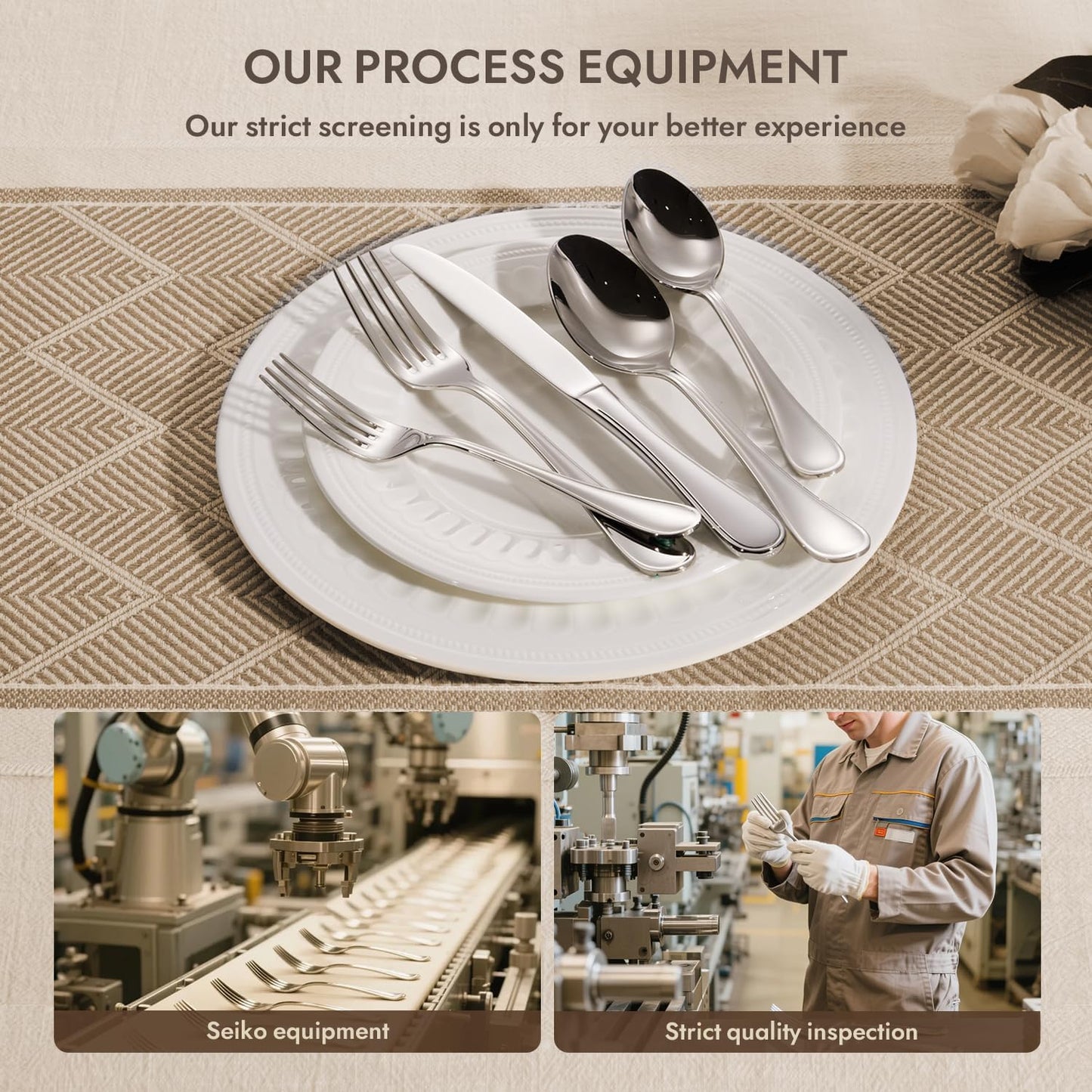 KINGSTONE 20 Piece Teardrop Silverware Set for 4, 18/10 Stainless Steel Flatware Set, Modern Design Cutlery Set for Home/Hotel/Wedding,Mirror Polished and Dishwasher Safe