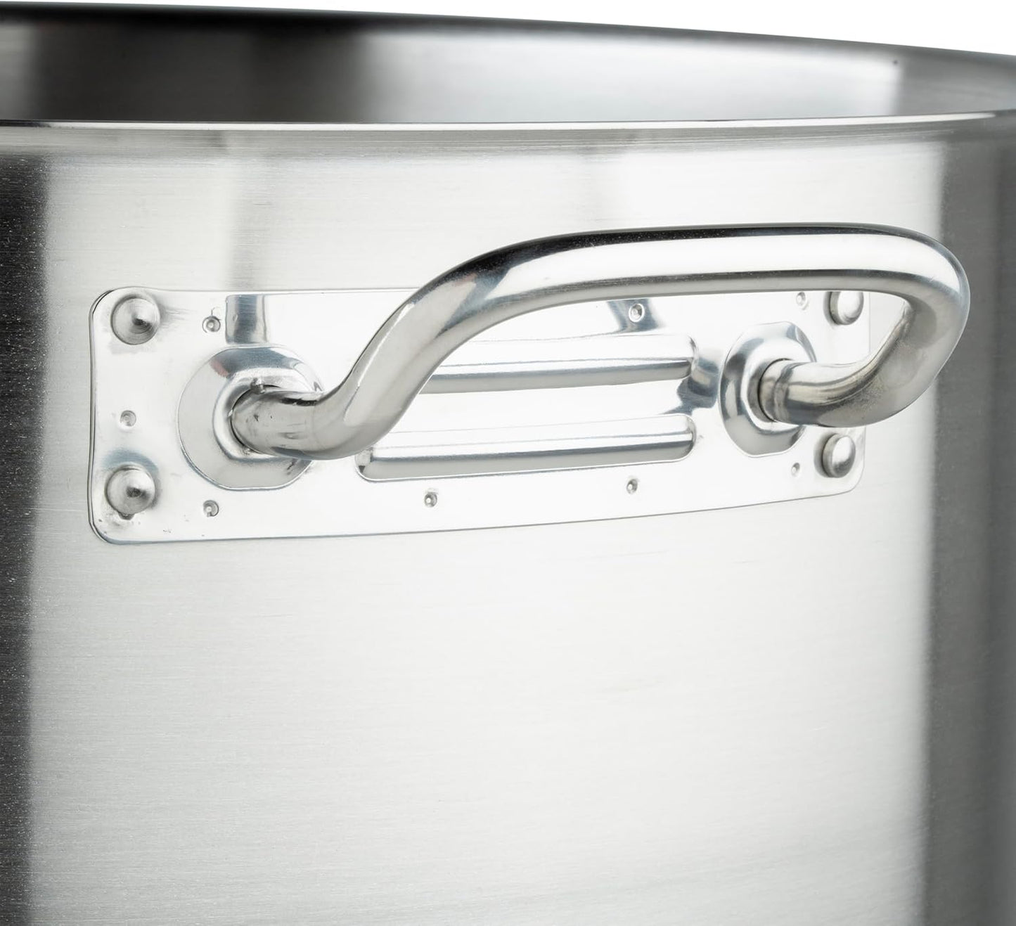 Winware Stainless Steel 80 Quart Stock Pot with Cover, Silver