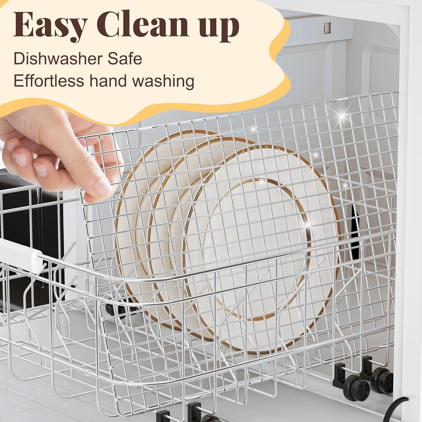 Cooling Racks for Cooking and Baking - 2 PCS 10" x 16" Grid Wire Baking Rack for Oven Cooking, Baking, Grilling, Roasting -Dishwasher Safe Bacon Rack- Fits Half Sheet Cookie Pan