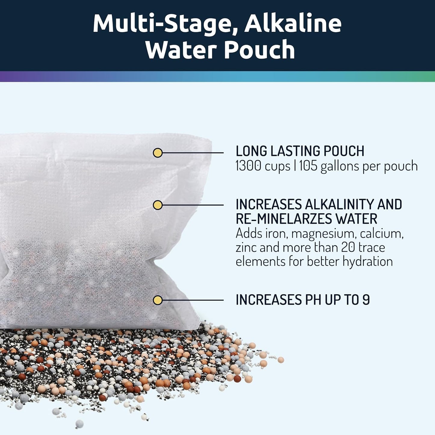 Invigorated Water pH Vitality Alkaline Water Filter Pitcher for Drinking Water Stainless Steel - Water Pitcher with Filter for Tap Water, High pH Filtered Purifier with Alkaline Filter - 1.9L (Silver)