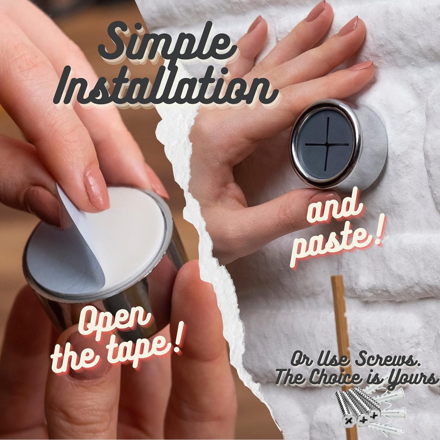 HEFA Towel Hooks, Towel Holder, Dish Towel Holder, Kitchen Organization, Kitchen Towel Hook, Kitchen Towel Holder, Hand Towel Holder, Kitchen Gadgets 8 Pack Eco, Chrome