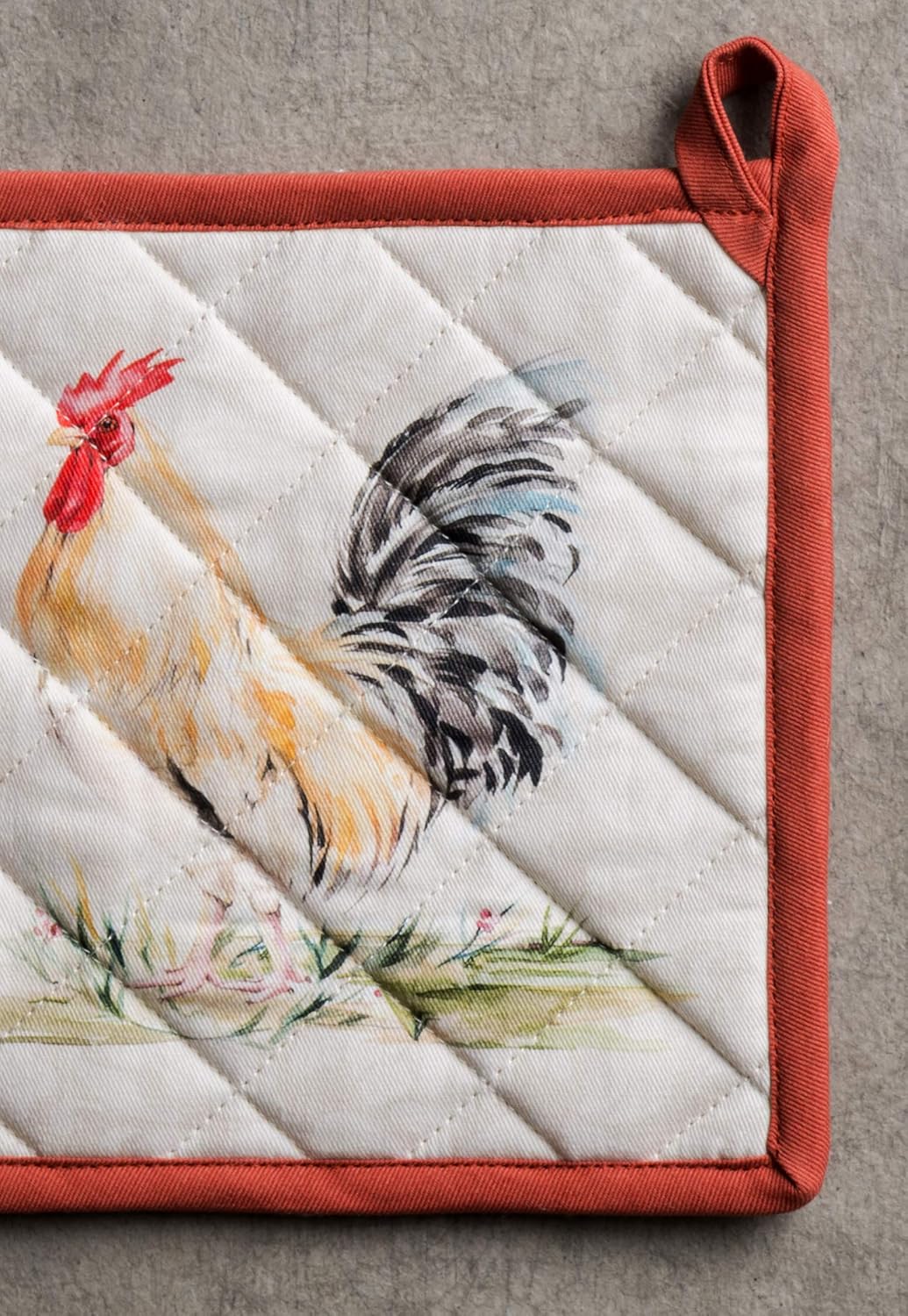 Maison d' Hermine Campagne 100% Cotton Pot Holder, 8 - inch by 8 - inch.