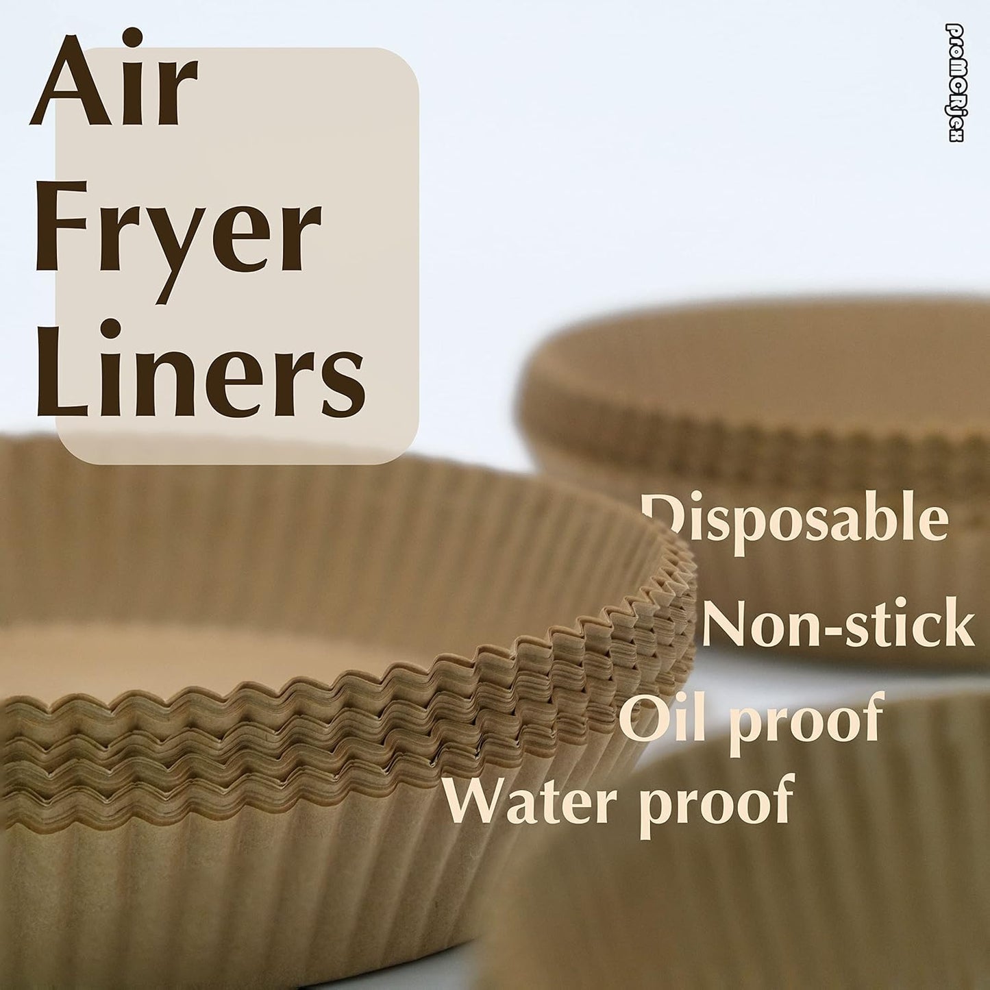 Air Fryer Disposable Paper Liners 100pcs 7.9 inch Square Parchment Paper Liner for Baking Roasting Fit 5-8 QT