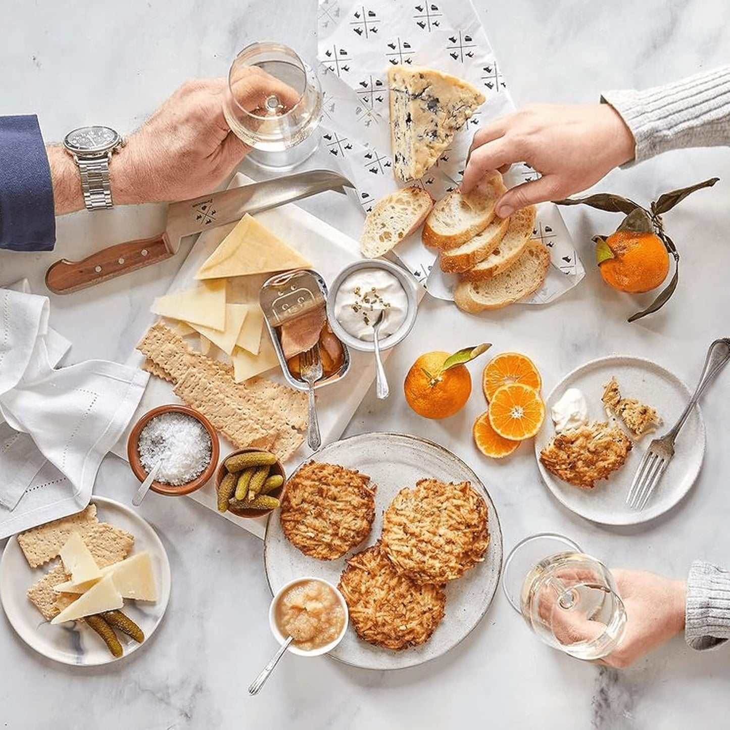 Formaticum - Professional Tasting Cheese Knife - 7" x 1.25" All Types of Cheese Slicer, Stainless Steel Blade, Fork Tip and Walnut Handle, Great Cheese Charcuterie Accessories - Handmade in Italy