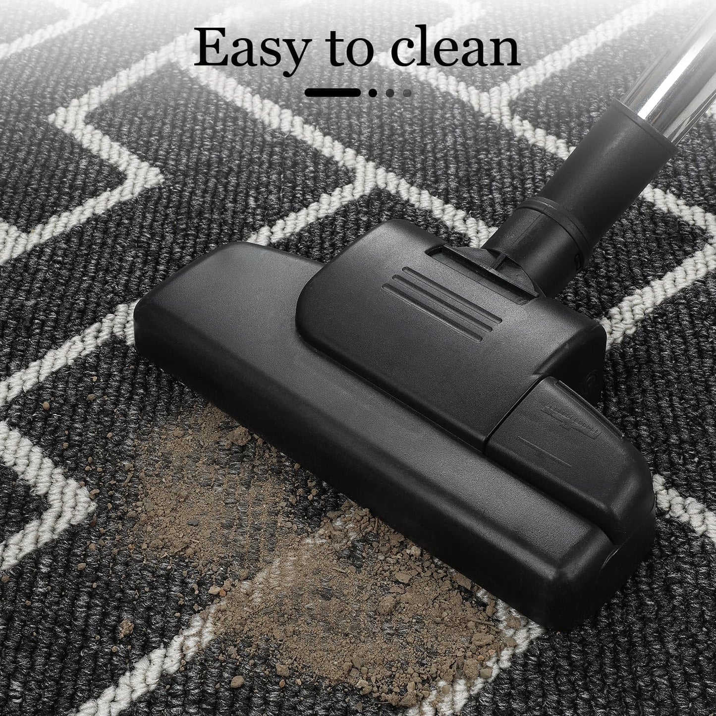 hicorfe Kitchen Rugs and Mats Sets,Super Absorbent Polypropylene Non-Slip Rug,Soft Comfort Floor Mat,Washable for Kitchen,Hallway,Office,Sink,Laundry(24" x 35",Black)