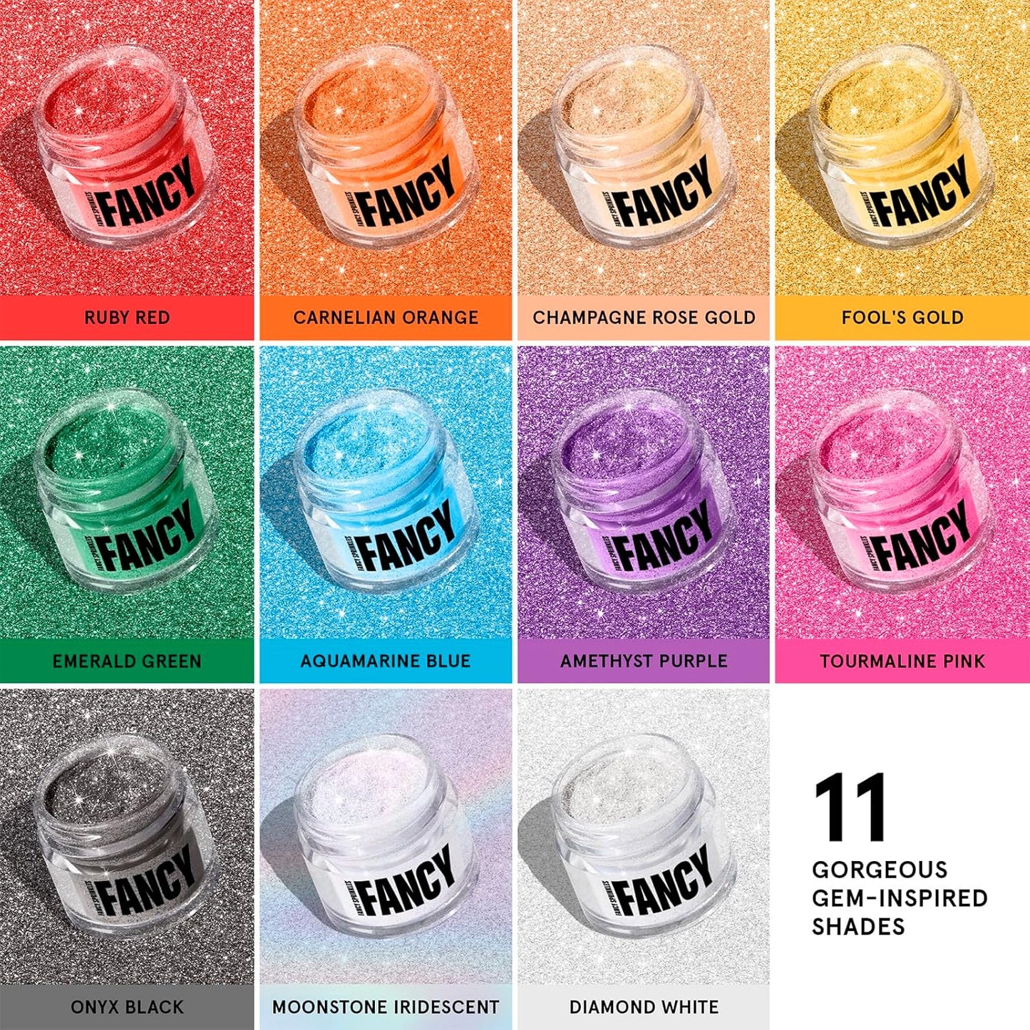 Fancy Sprinkles Tourmaline Pink Premium Edible Glitter, 100% Edible Glitter for Sparkling Food & Drinks No Taste or Texture (4gm)