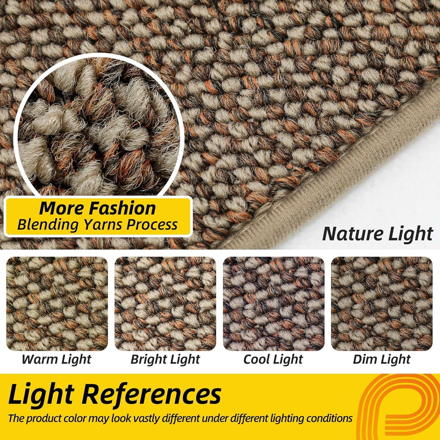 JSEI Dirt Trapper Door Mat 32"x48" Non-Slip Washable Entrance Mat, Dog Doormats, Absorbent & Fade-Resistant Floor Mats, Low Profile Welcome Mats for Entryway, Front Door, and Inside Entrance, Beige