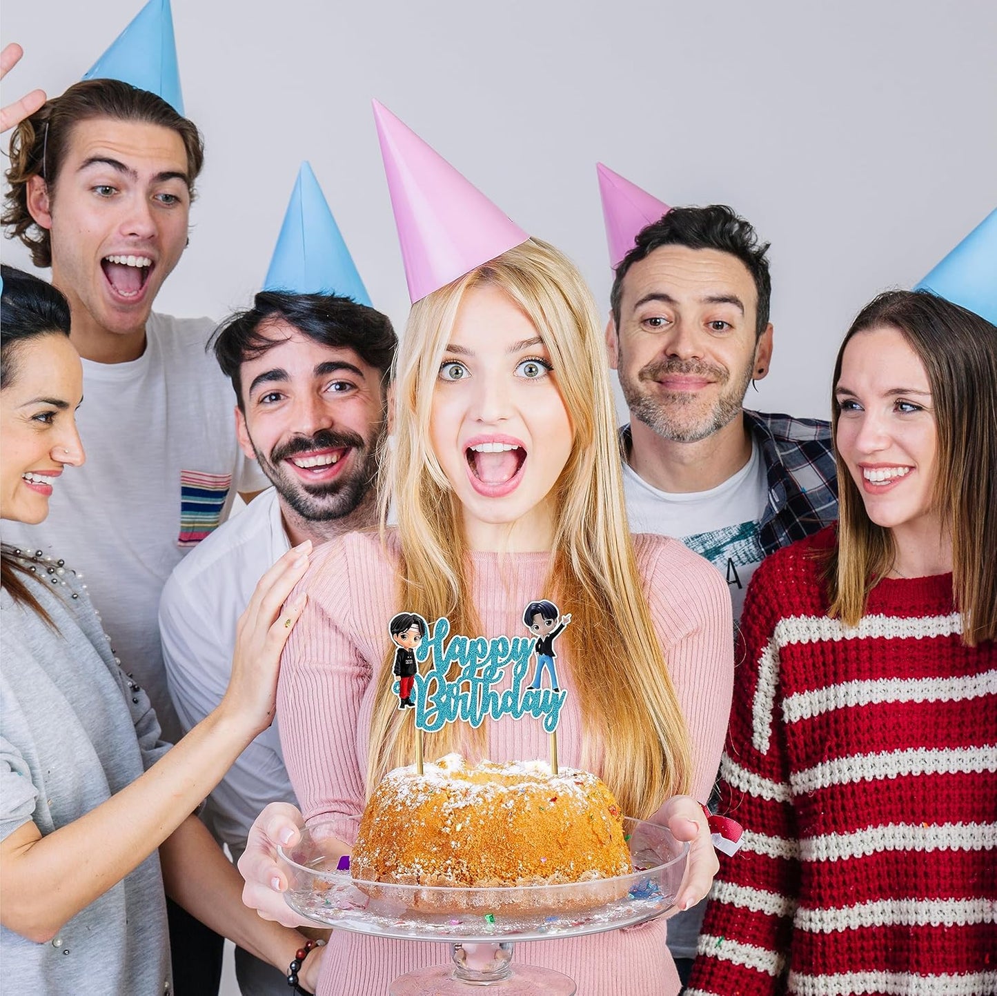 Seyal® Tiny Tan (BTS) Happy Birthday Cake Topper