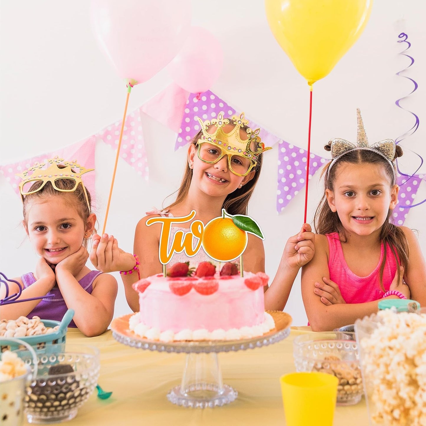 Seyal® Orange Two Cake Topper