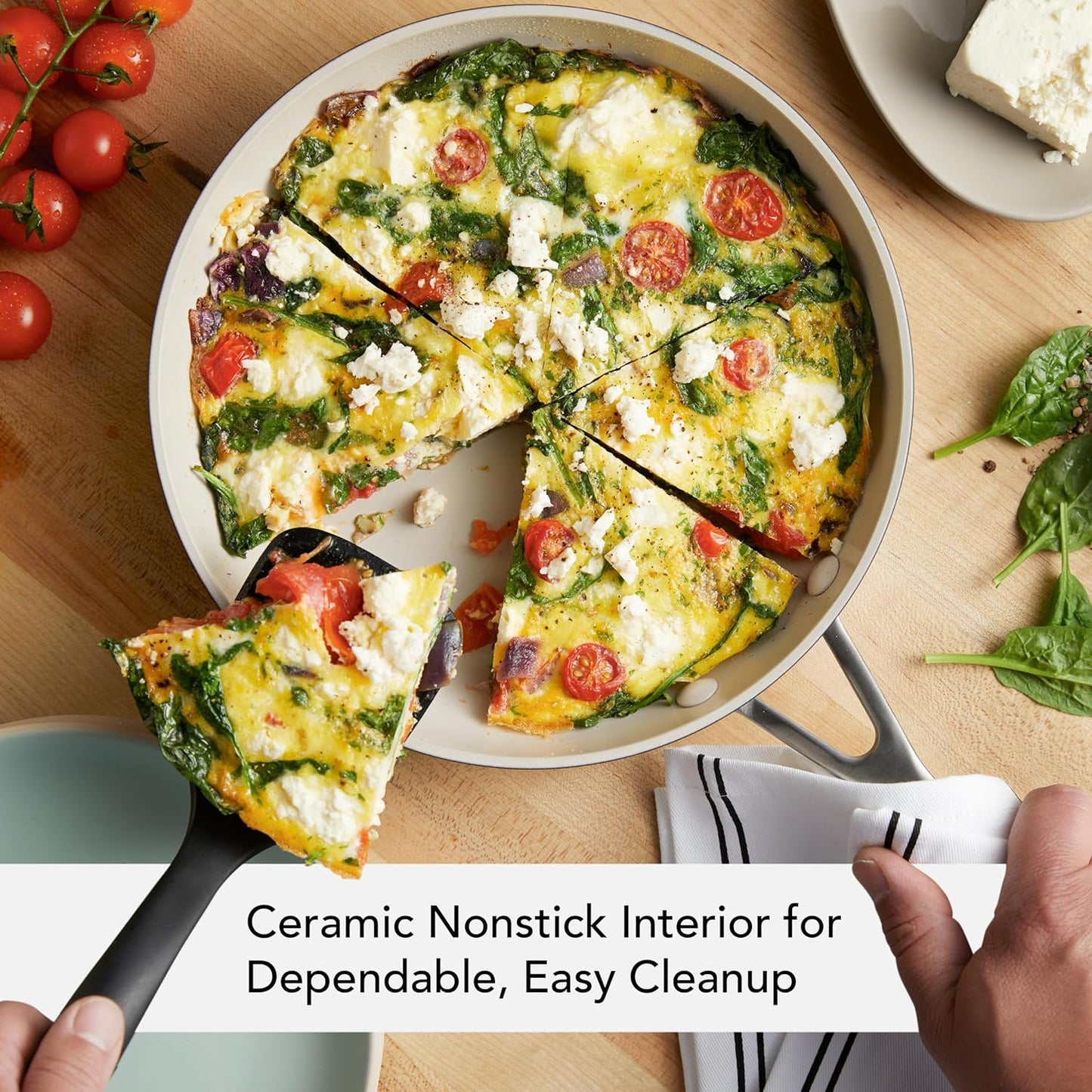 KitchenAid Hard Anodized Ceramic 9-Piece Nonstick Cookware Set – Includes Fry Pans, Saucepan, Stockpot, Durable, Even Heating, Oven Safe to 500°F, Matte Black