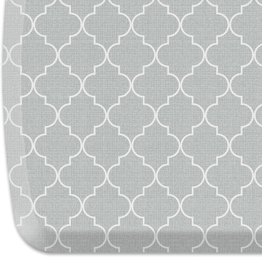GelPro Elite Trellis Light Grey Kitchen Comfort Mat, 20" x 36