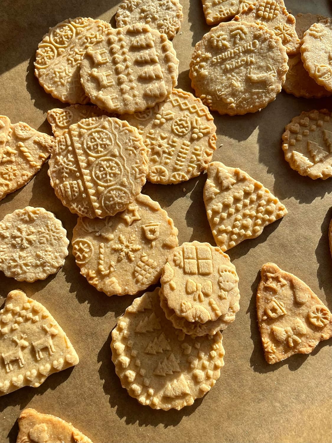 CHRISTMAS GIFTS EMBOSSING ROLLING PIN laser engraved with Christmas symbols CHRISTMAS GINGERBREAD COOKIES