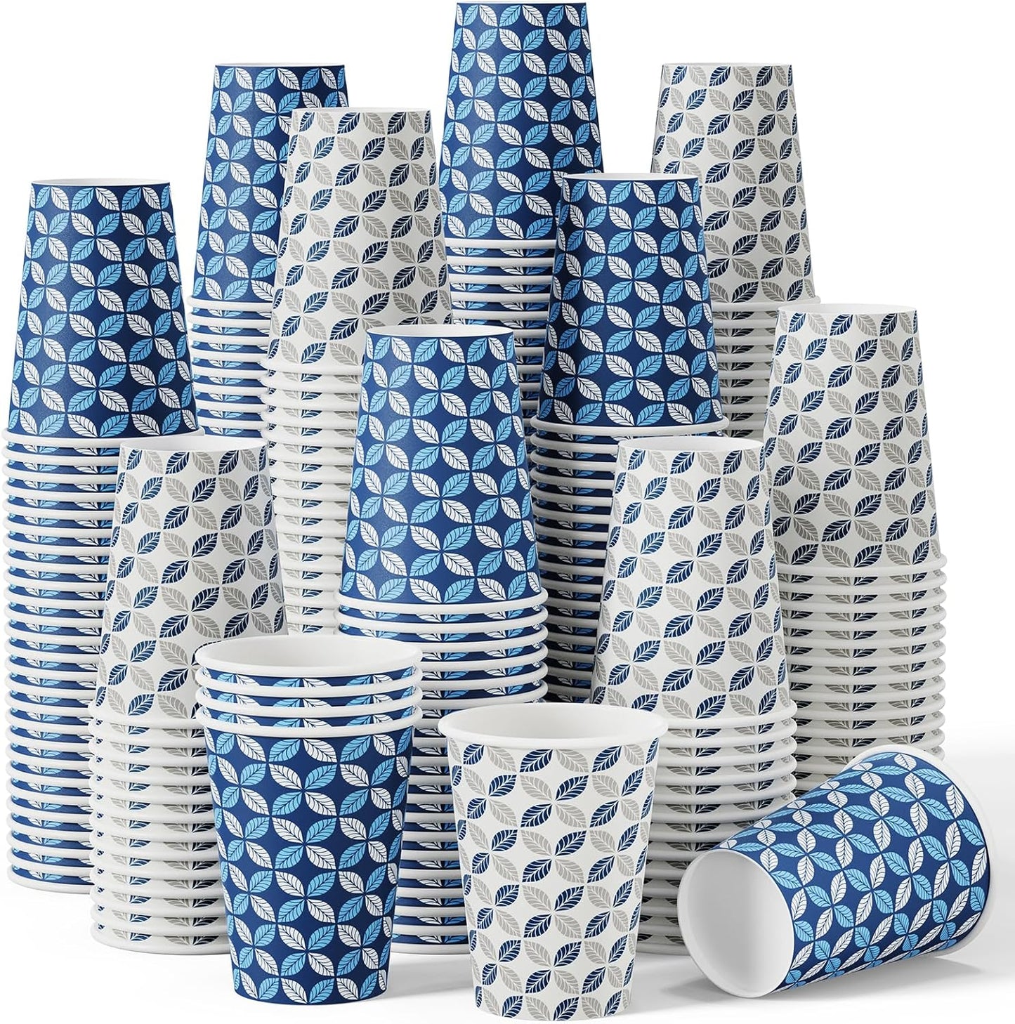 JOLLY CHEF 12 oz 1000 Pack Disposable Coffee Cups, Hot Paper Coffee Cups, Ideal for Home, Office, Cafe, and Outdoor Activities