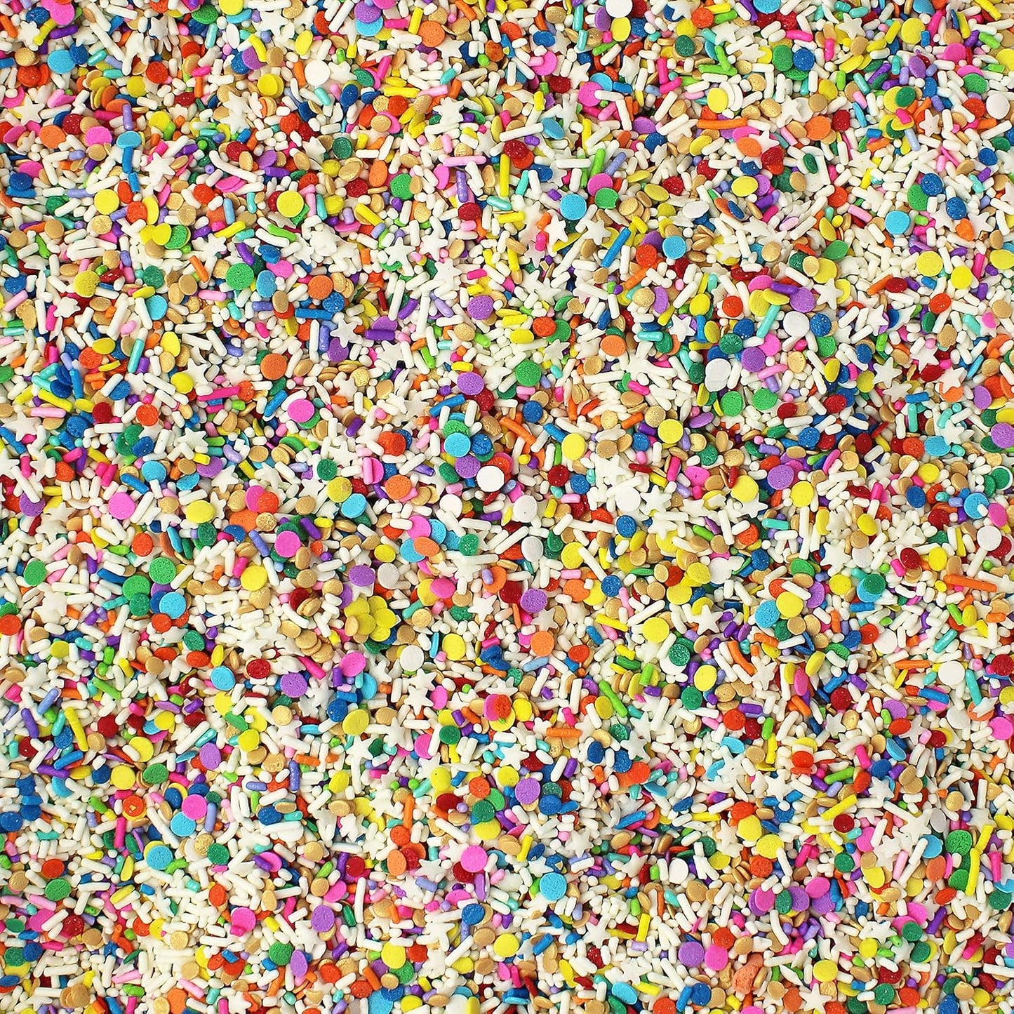 Sprinkle Pop Birthday Present Sprinkle Mix| Rainbow Confetti Sprinkles| Colorful Birthday Confetti Sprinkles Made in USA for Decorating Cake Cupcakes Cookies Donuts Cookies Milkshakes Ice Cream, 2oz